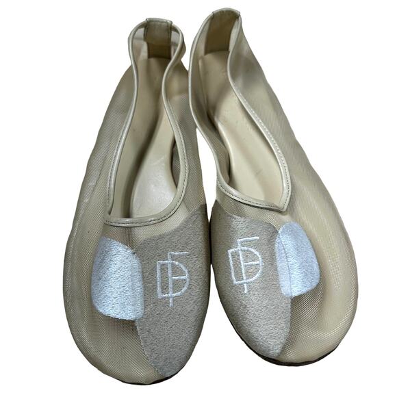Dear Frances NWOB Balla Embroidered Ballet Flat Size 37 (US 7) Airy Mesh Italy - Picture 5 of 8
